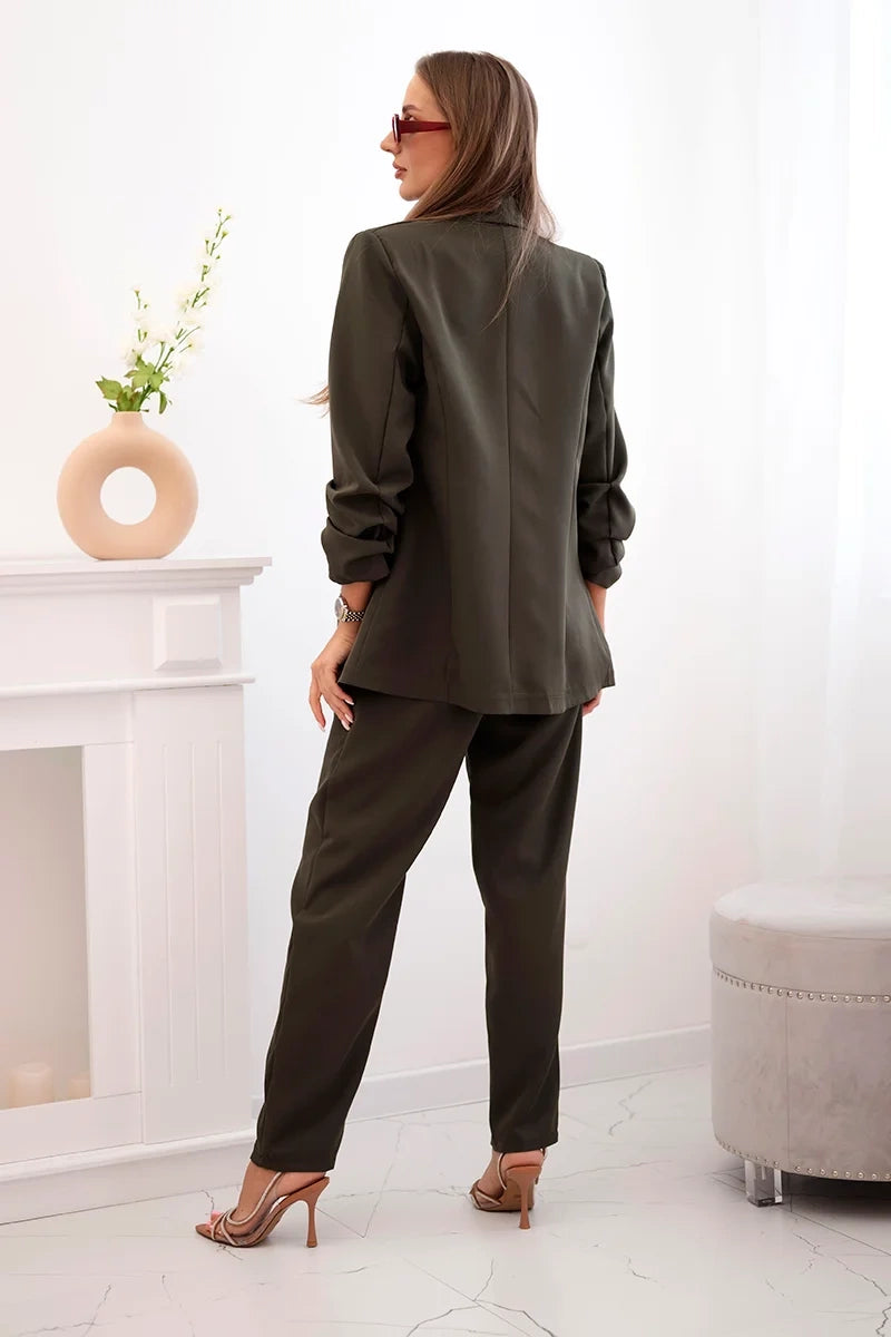 Elegant set of jackets and trousers