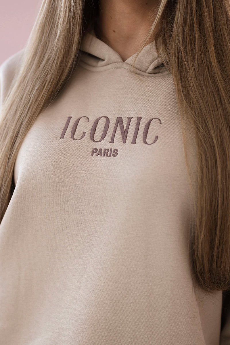 Insulated cotton set, sweatshirt with embroidery + pants